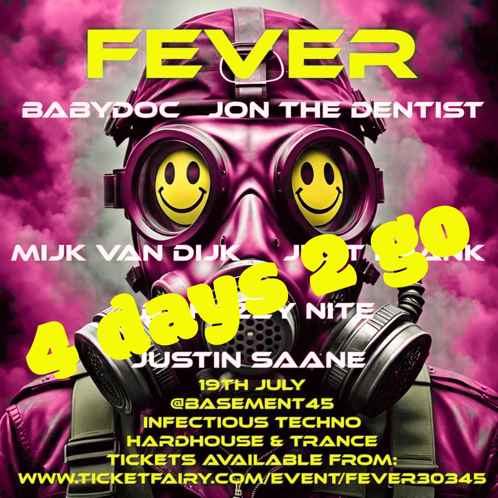 Hey Bristol: 4 days 2 go until FEVER!