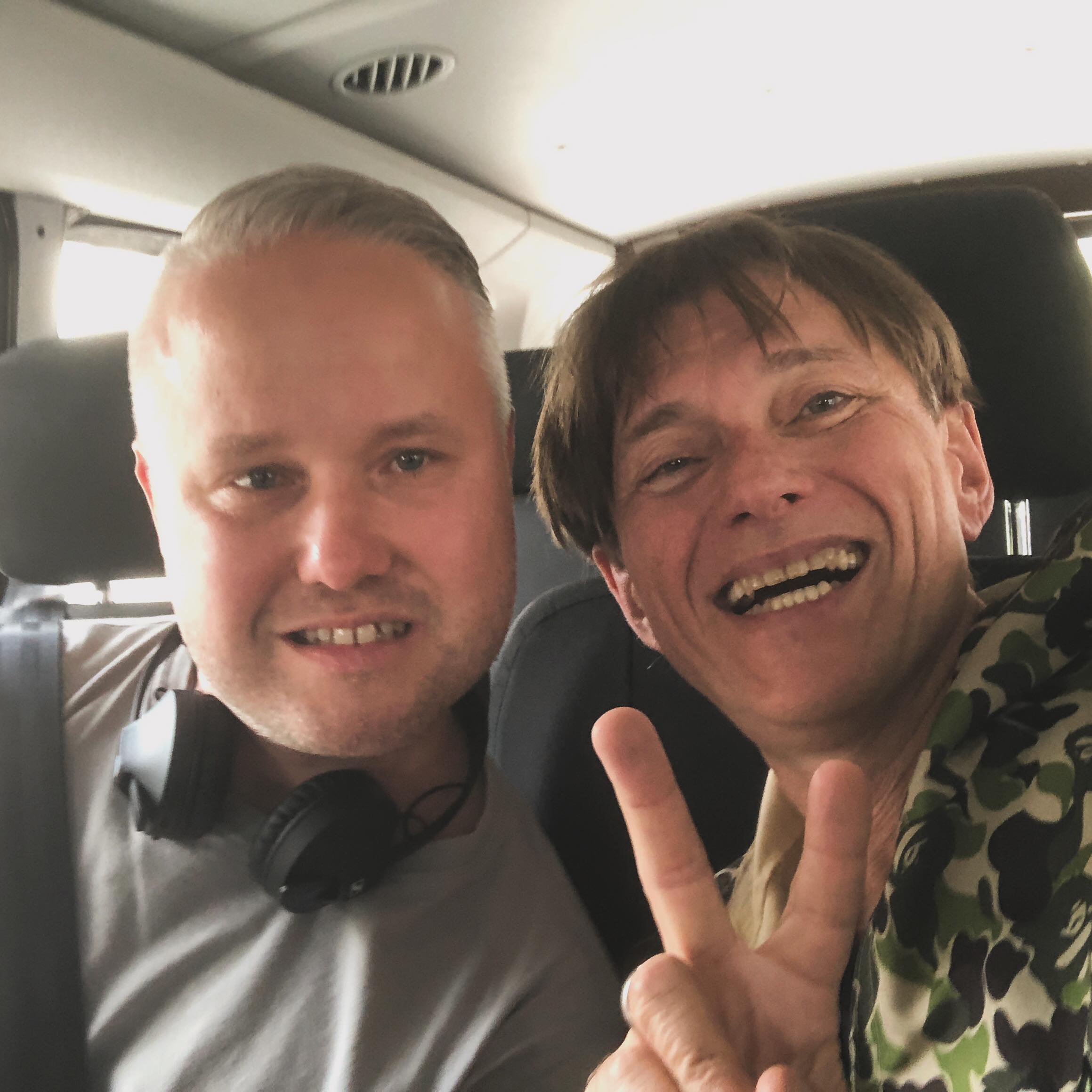 On our way up the mountain to the Hexenwerk Festival! Christian Grade and Mijk …