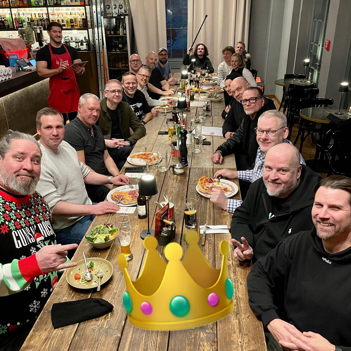 So much Techno Royalty on this table.
