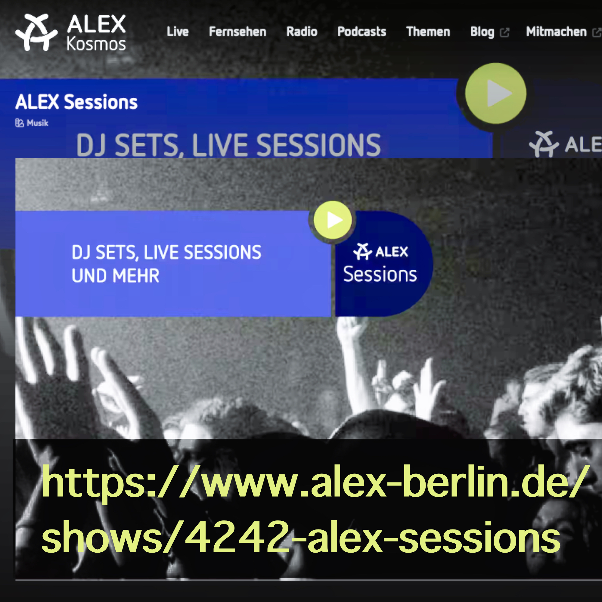 My three one-hour DJ-mixes for @alex_berlin_de are now available on demand.