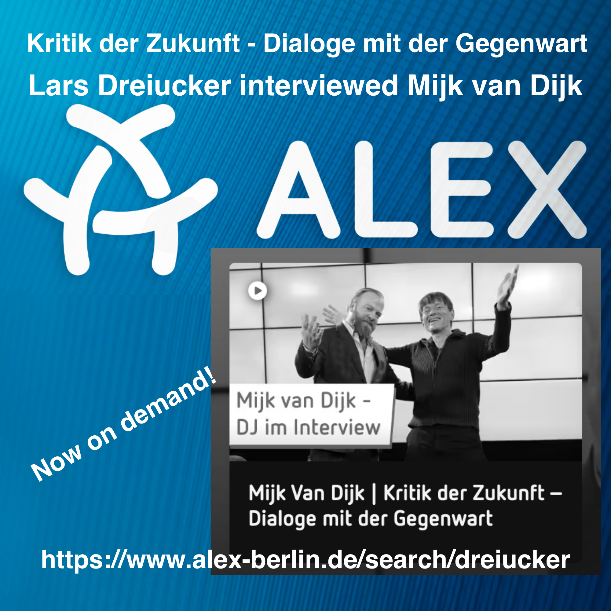 Mein einstündiges Interview bei @alex_berlin_de mit Lars @dr.eiucker in seiner …