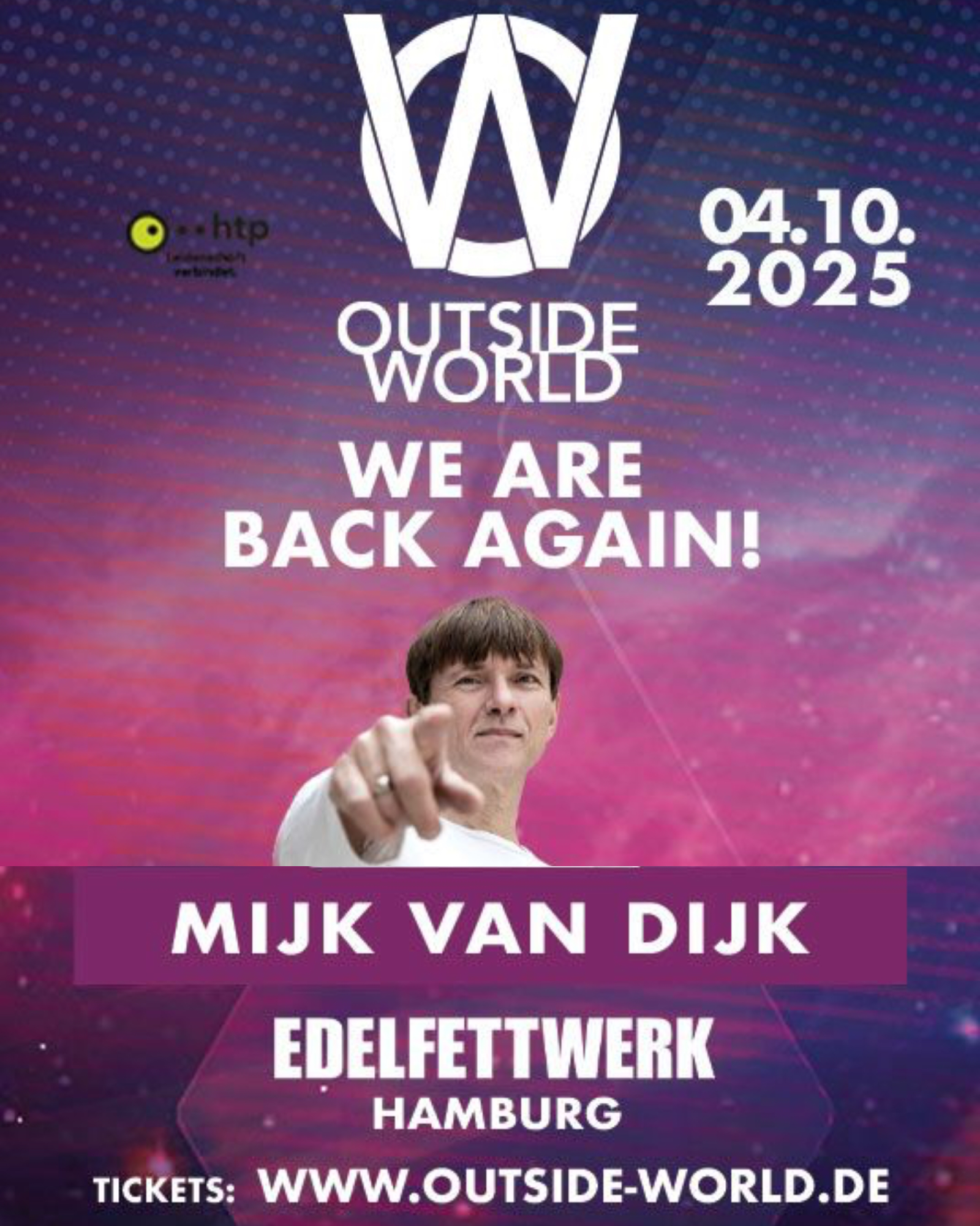 Next Stop: @outsideworldfestival am 04. Oktober in Hamburg im @edelfettwerk �