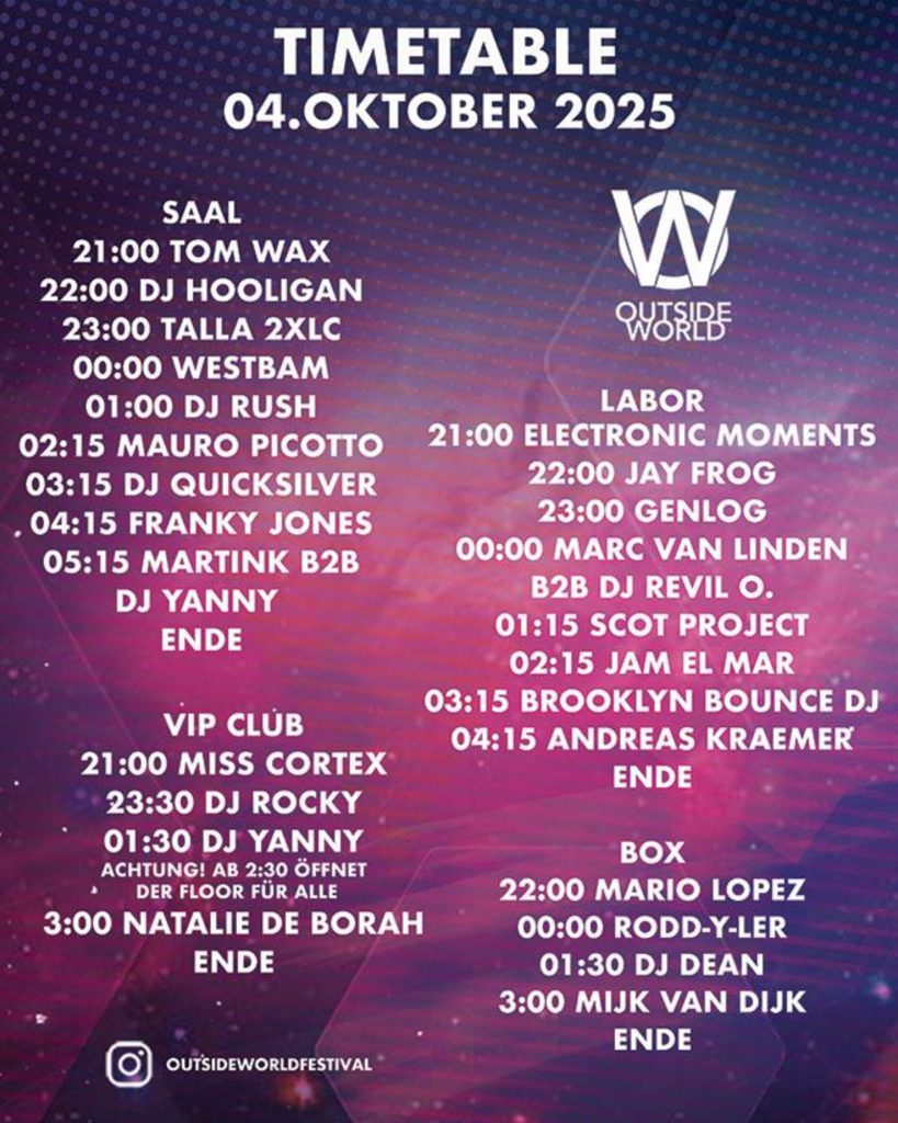 Next Stop: @outsideworldfestival am 04. Oktober in Hamburg im @edelfettwerk �