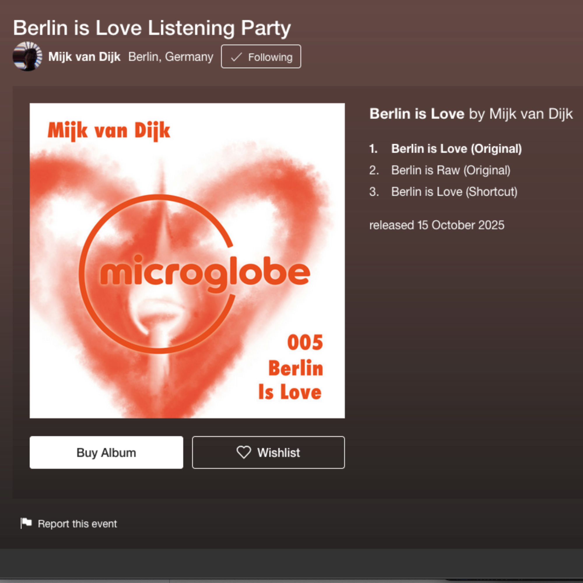 I’m hosting a @bandcamp  listening party tonight at 9 PM CET for the release of …