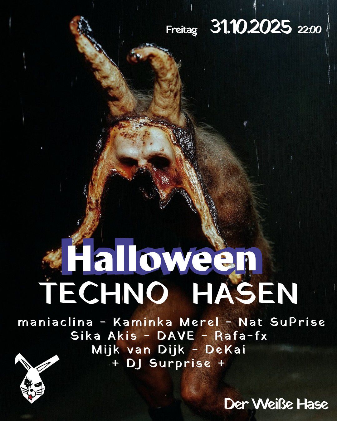 Es wird wieder gruselig: Halloween am Freitag im @der_weisse_hase und …