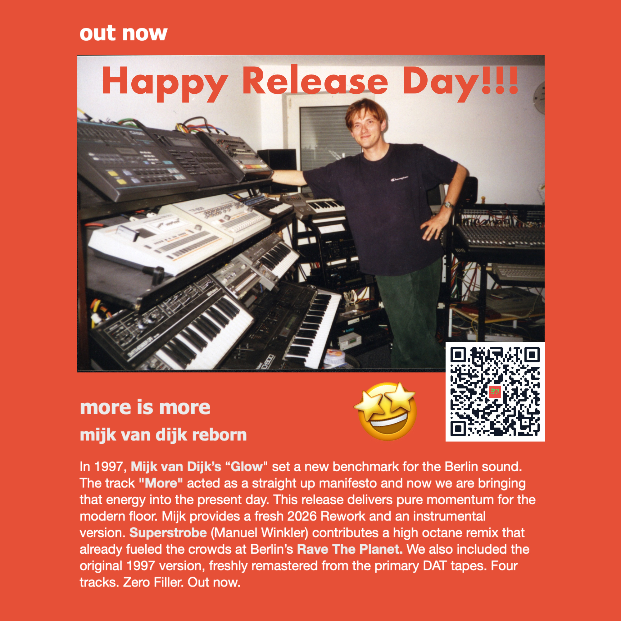 Happy Release Day! MORE is finally back to the future on @superstitionrecords …