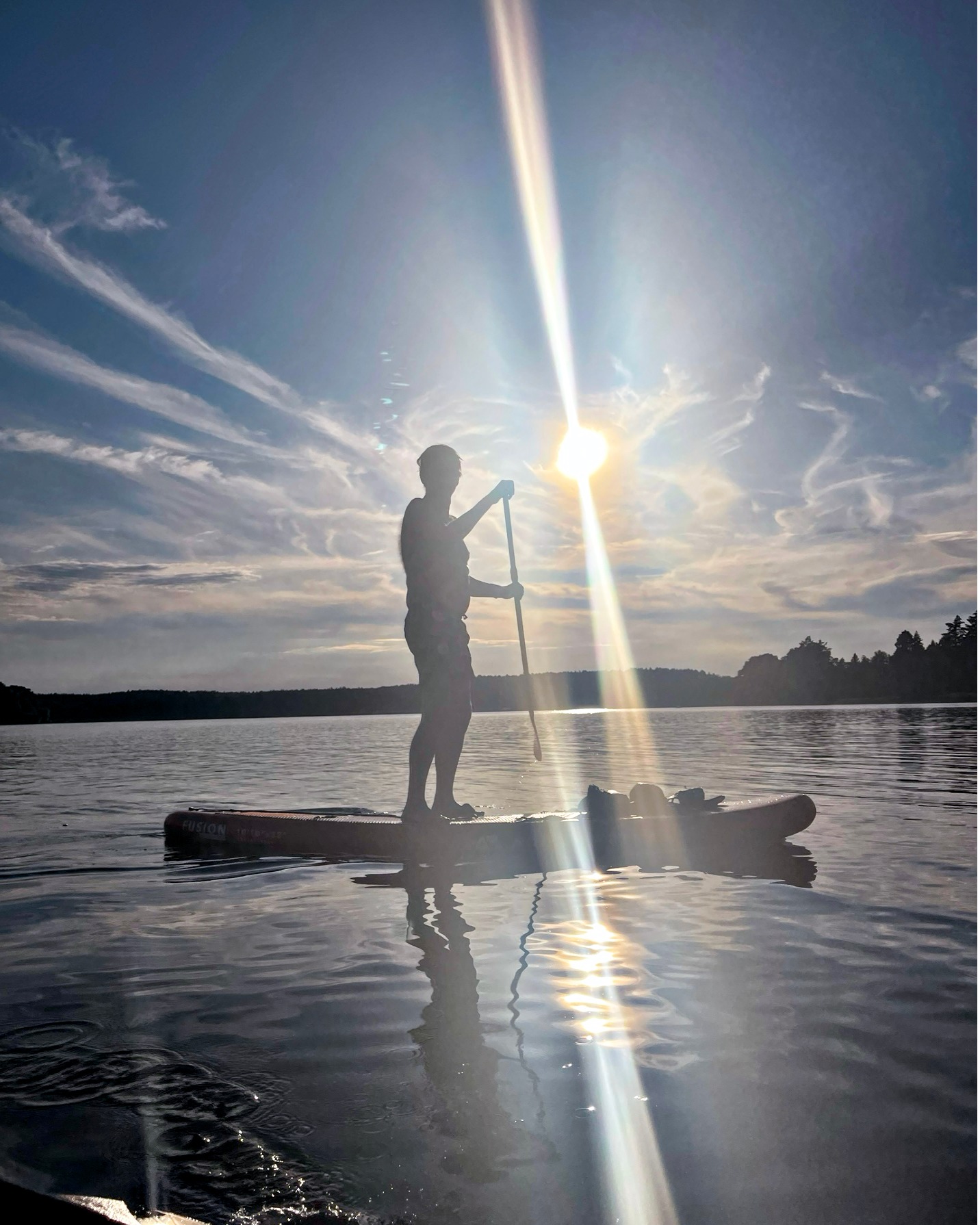 Brandenburg Daze yesterday: SUPing on the lake!