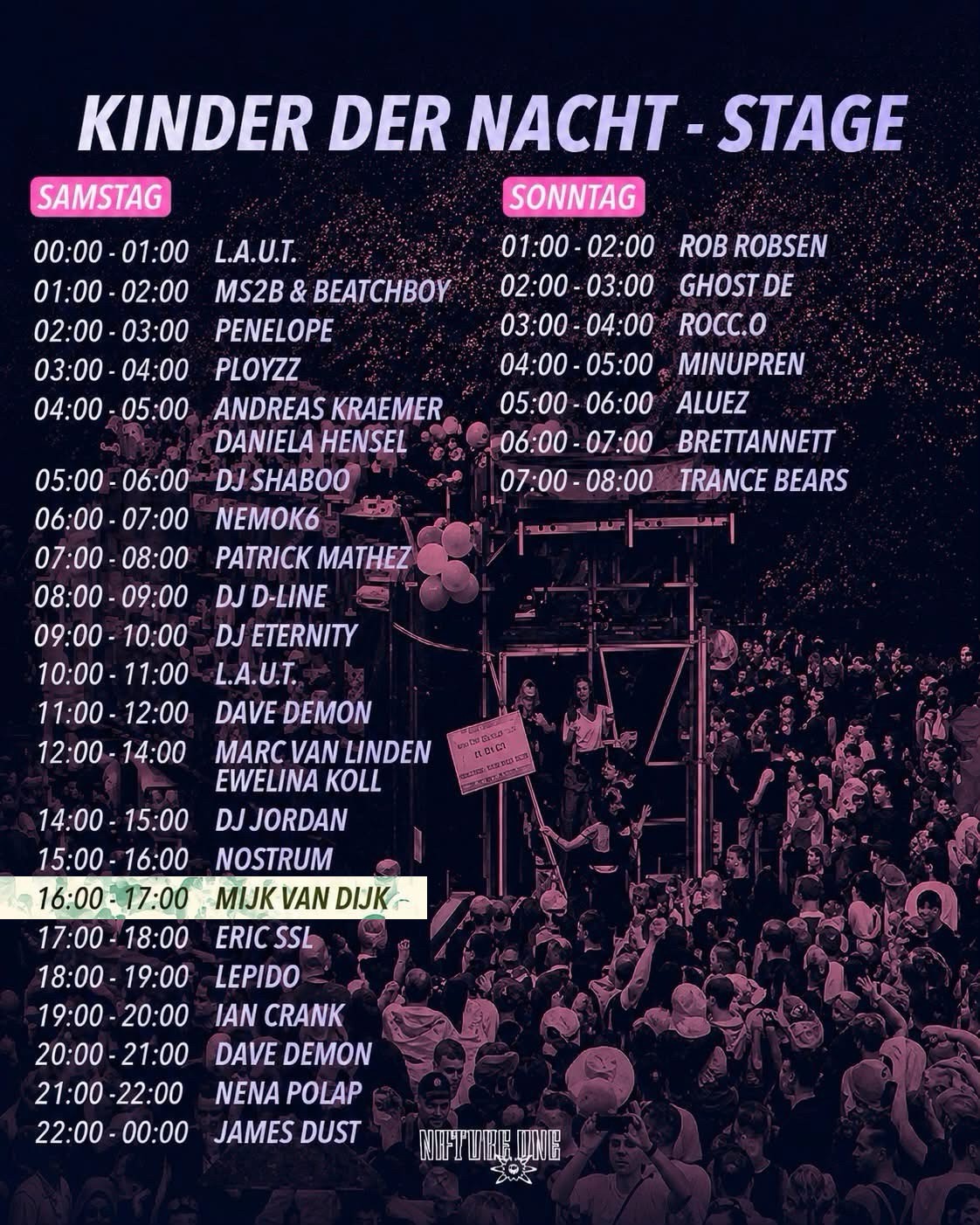 After my live set at @natureonefestival yesterday, I return to …